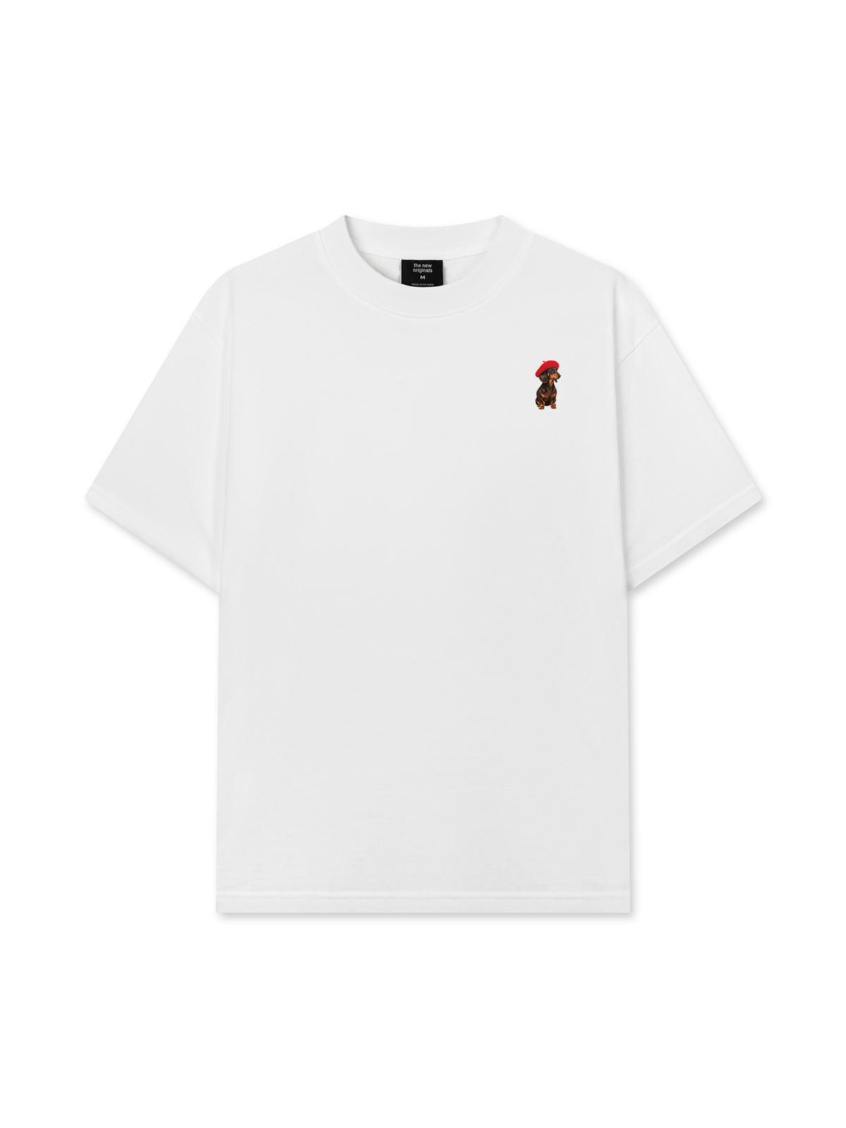 Áo Thun Relaxed Fit Dachshund With Red Beret