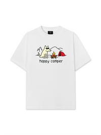 Áo Thun Relaxed Fit Go Outside Happy Camper Dog