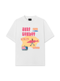 Áo Thun Relaxed Fit Summer Vibes GoTo Beach Cowboy