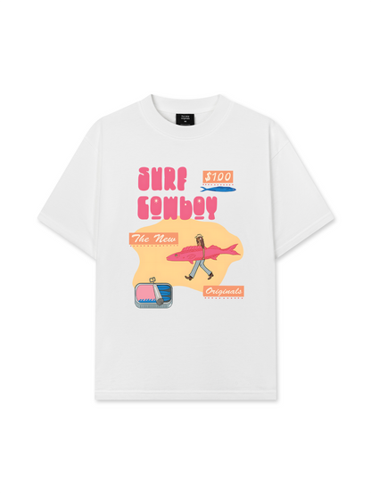 Áo Thun Relaxed Fit Summer Vibes GoTo Beach Cowboy