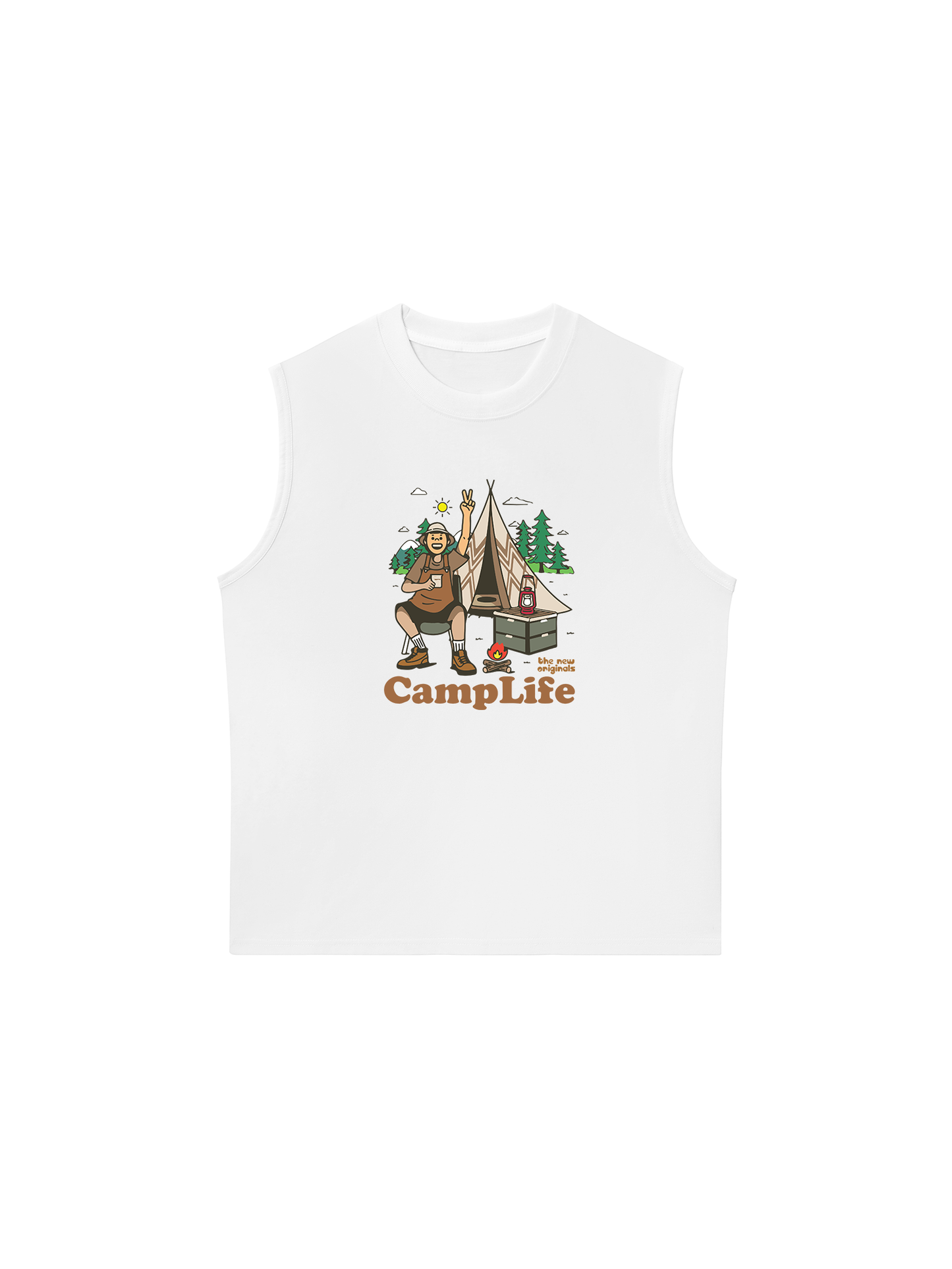 Áo Ba Lỗ Relaxed Fit Camplife Original