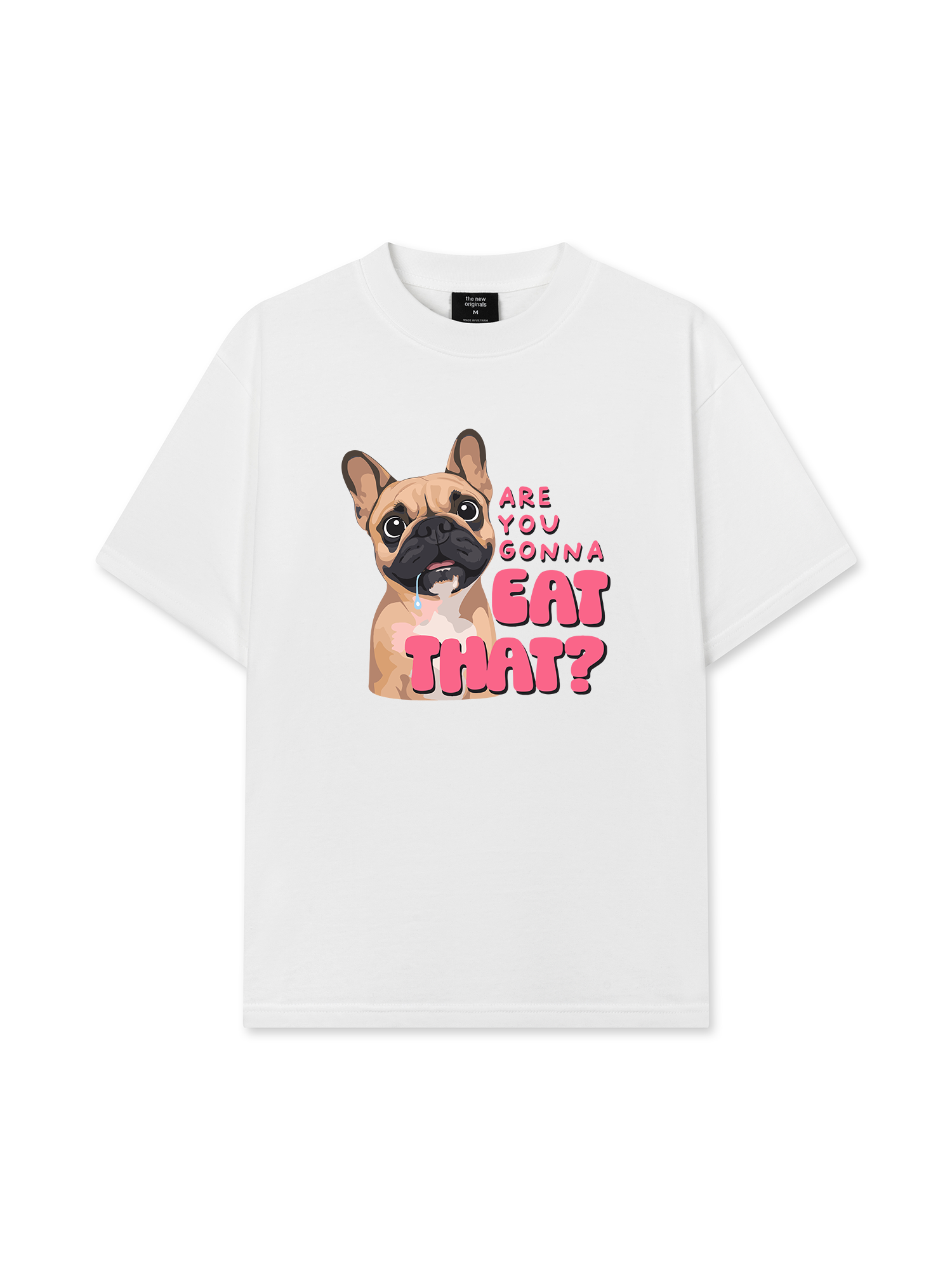 Áo Thun Relaxed Fit Bulldog Are You Gonna Eat That