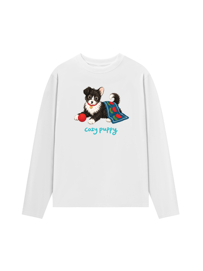 Áo Thun Dài Tay Cozy Puppy Tulip