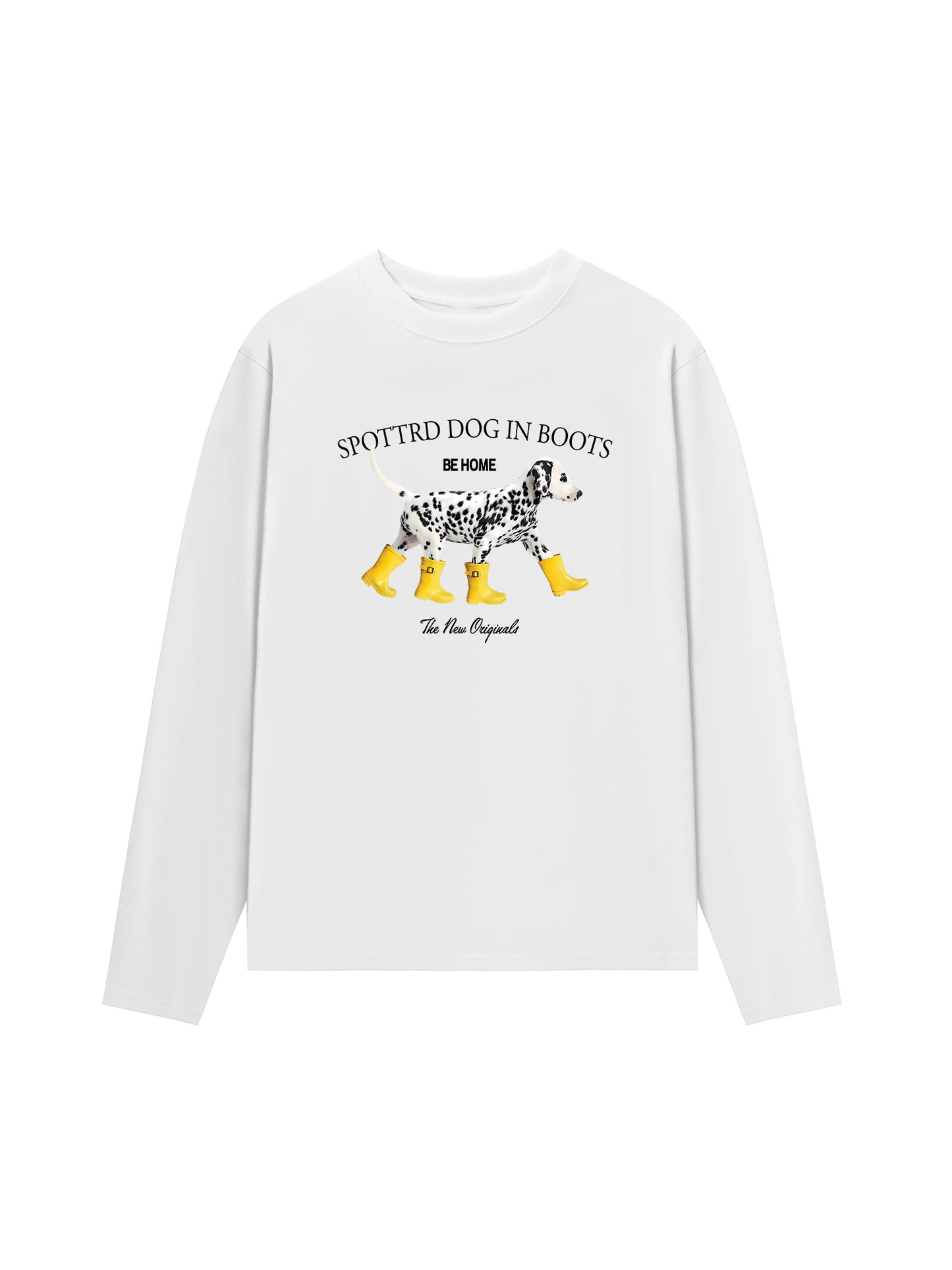 Áo Thun Dài Tay Animal Cute Puppy Yellow Boots