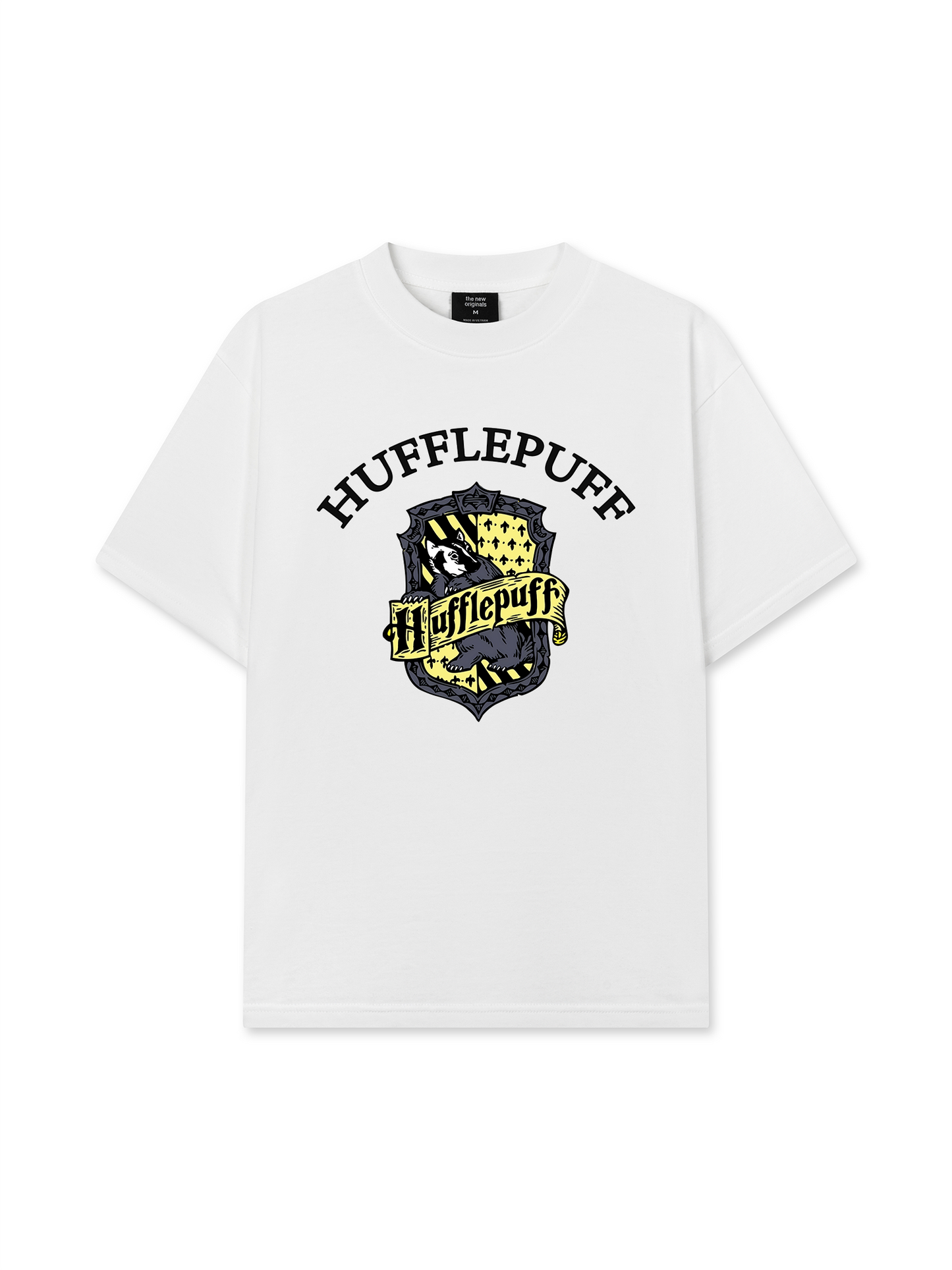 Áo Thun Relaxed Fit Harry Potter Huflepuff Vintage
