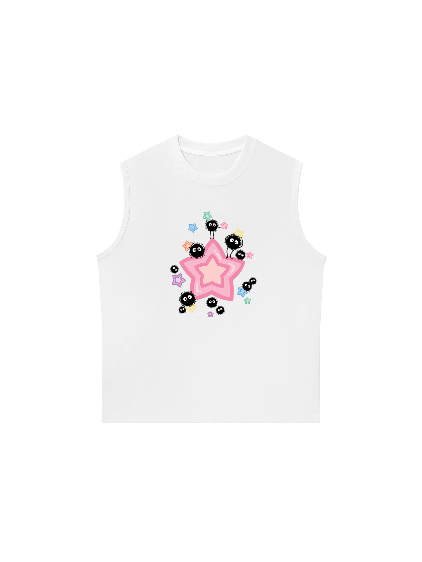 Áo Ba Lỗ Relaxed Fit Japan Spirit Soot Sprites And Candy