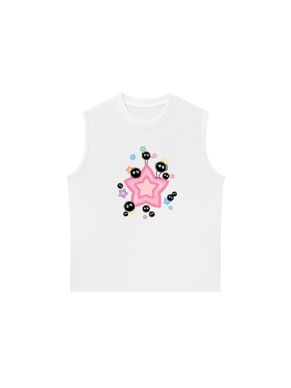 Áo Ba Lỗ Relaxed Fit Japan Spirit Soot Sprites And Candy