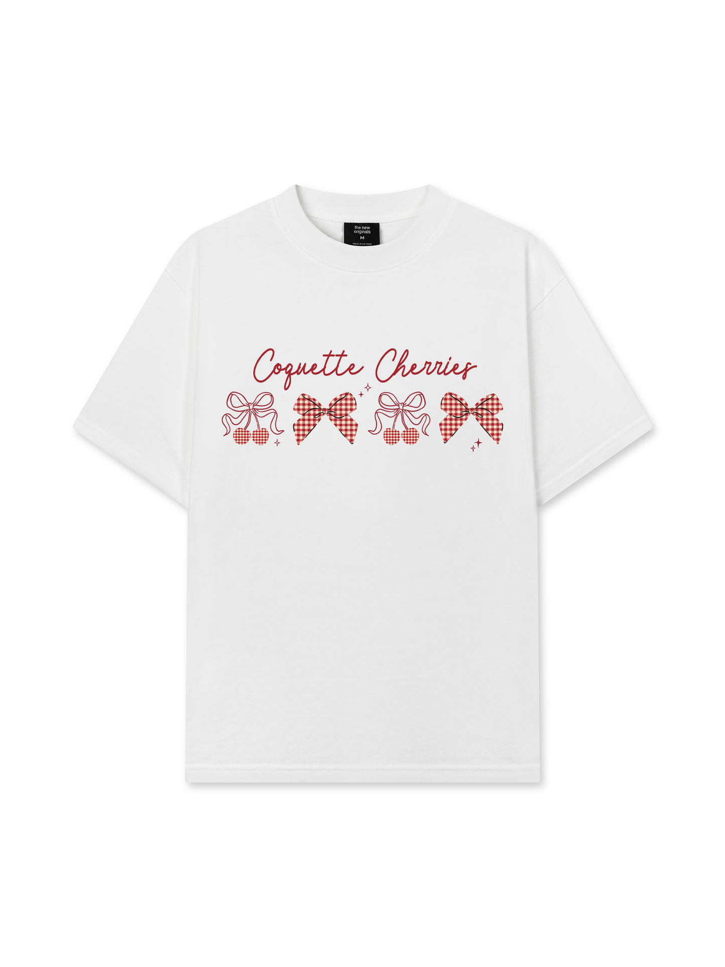 Áo Thun Relaxed Fit Daily Cuties Coquette Cherries