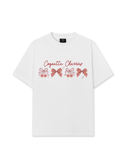 Áo Thun Relaxed Fit Daily Cuties Coquette Cherries