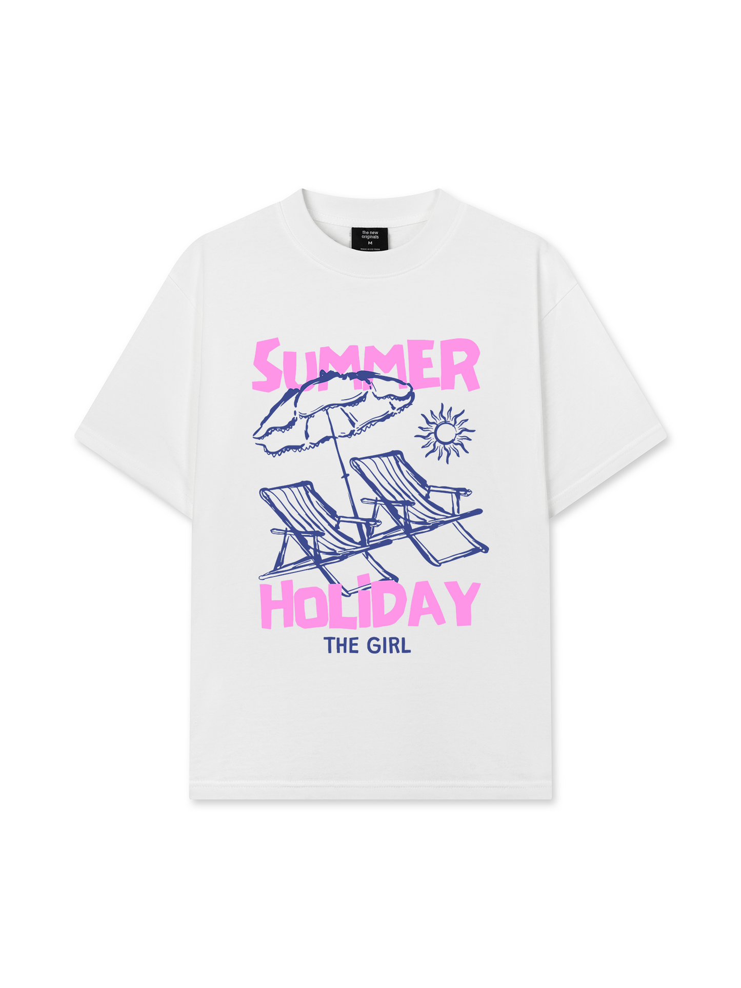 Áo Thun Relaxed Fit Summer Holiday The Girl