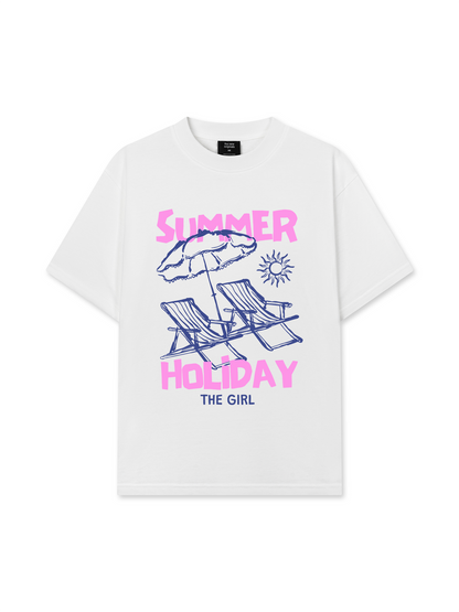 Áo Thun Relaxed Fit Summer Holiday The Girl