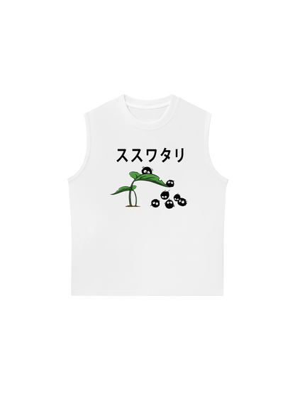 Áo Ba Lỗ Relaxed Fit Japan Spirit Scoot Sprites And Leaf