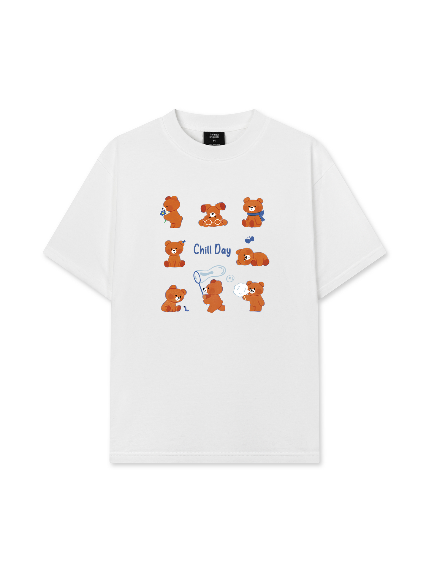 Áo Thun Relaxed Fit Teddy Land Teddy Chill Day