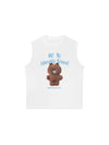 Áo Ba Lỗ Relaxed Fit Teddy Land Oh My Brown