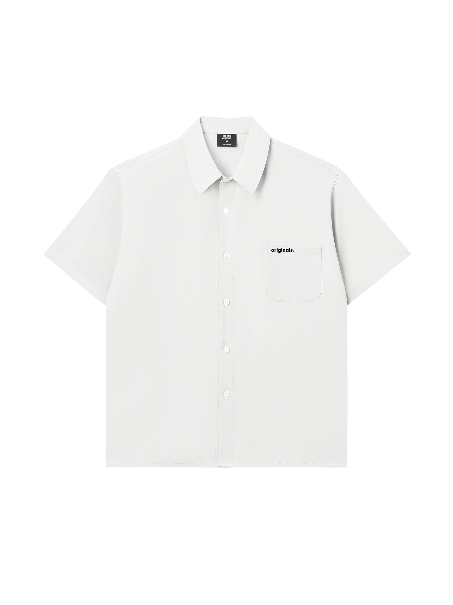 Áo Sơ Mi Kaki Boxy Ngắn Tay Basic Originals Logo
