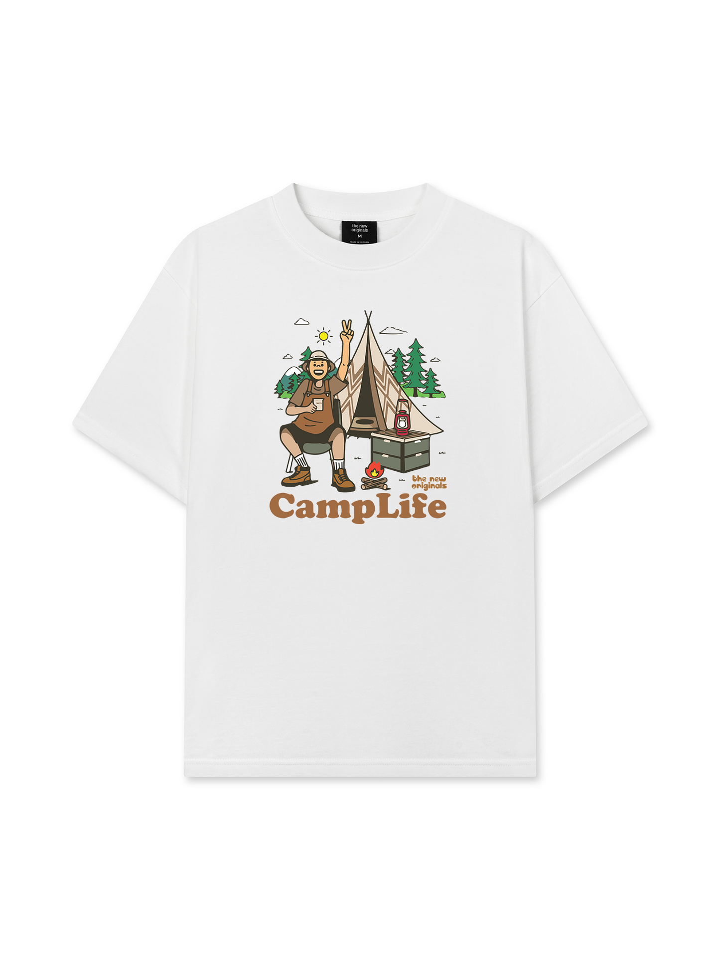 Áo Thun Relaxed Fit Go Outside Camplife Original