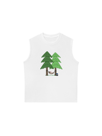 Áo Ba Lỗ Relaxed Fit Let_s Go Camping