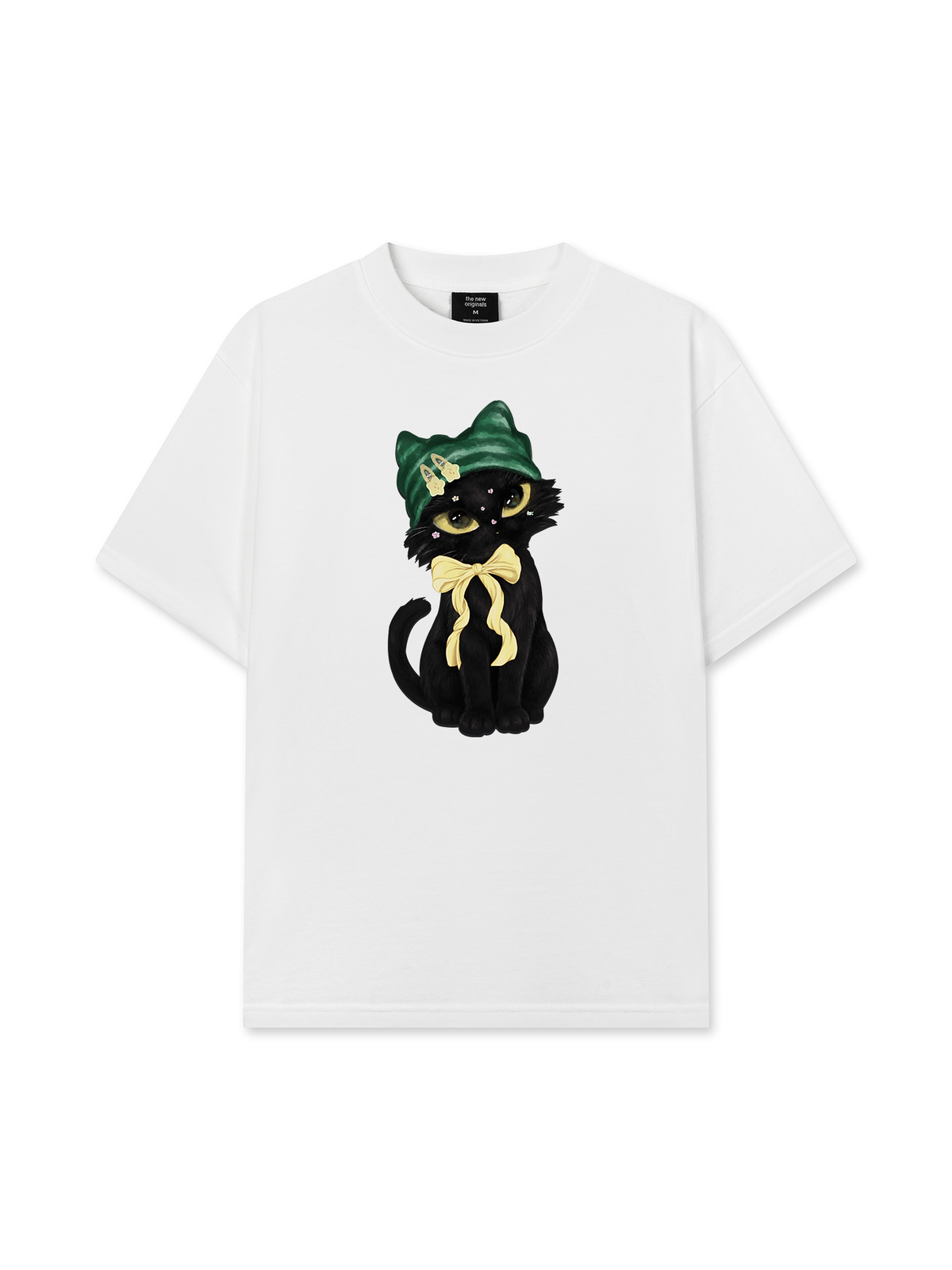 Áo Thun Relaxed Fit Black Cat Girl