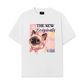 Áo Thun Relaxed Fit Pink Flower Cat