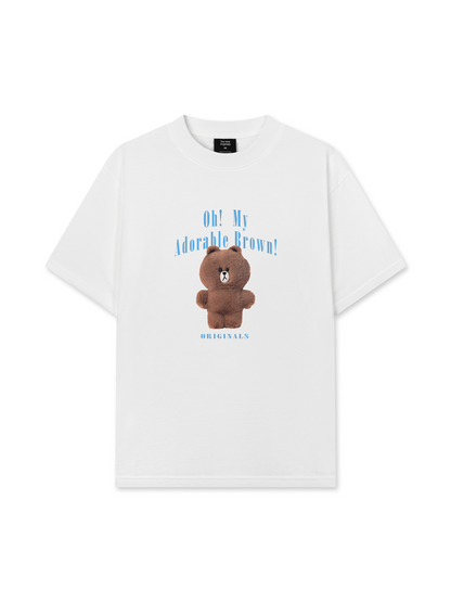 Áo Thun Relaxed Fit Teddy Land Oh My Brown