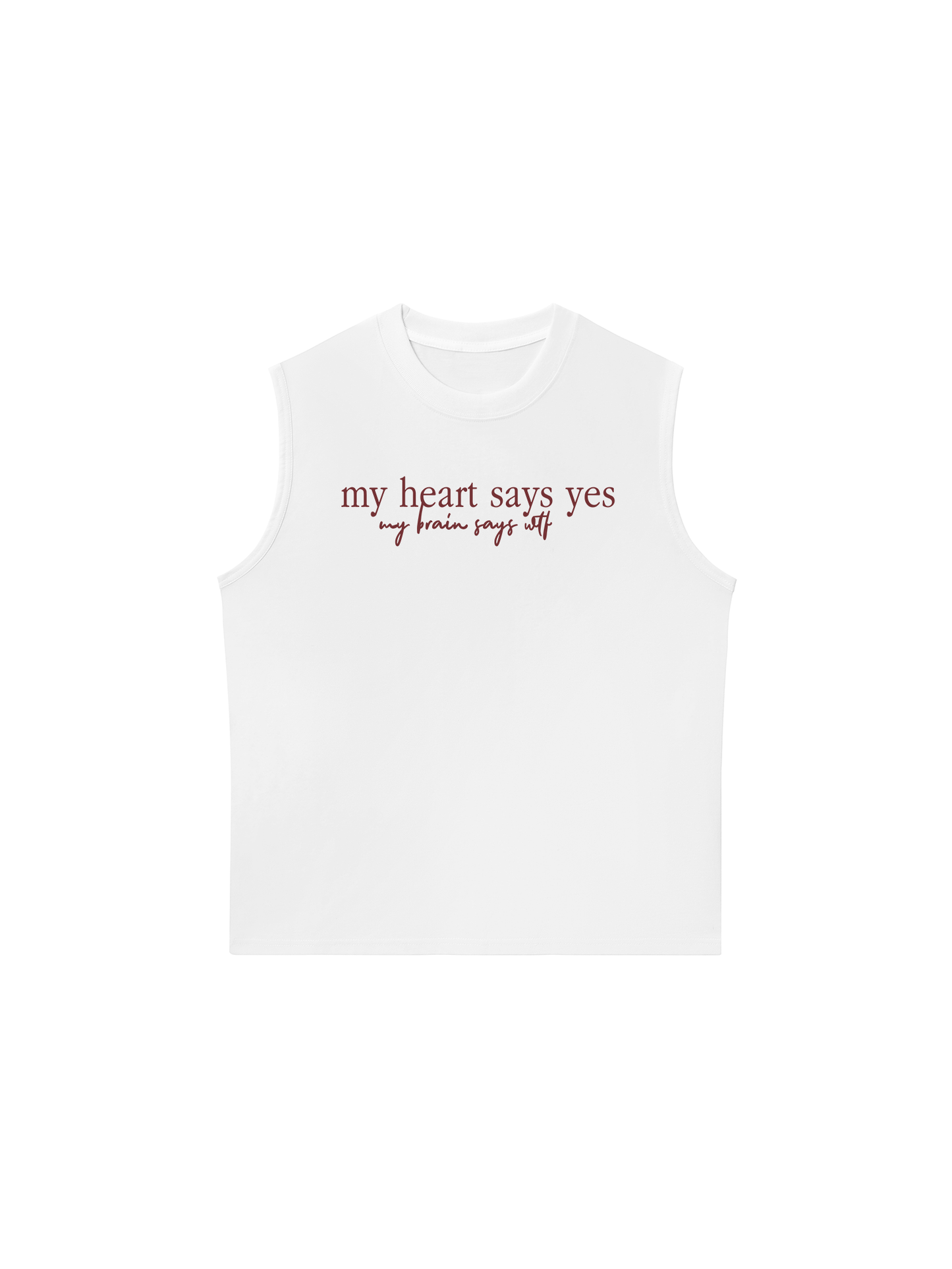 Áo Ba Lỗ Relaxed Fit My Heart Say Yes