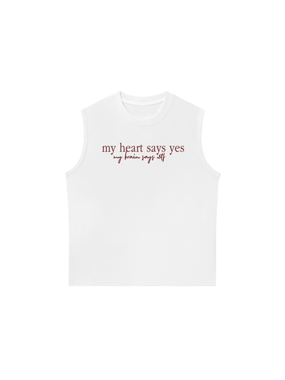 Áo Ba Lỗ Relaxed Fit My Heart Say Yes
