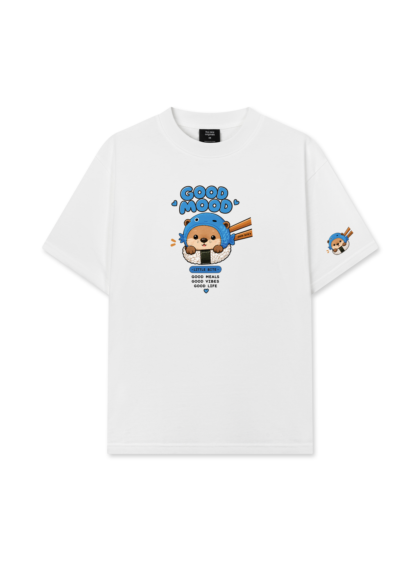 Áo Thun Relaxed Fit Good Mood Sushi Otter