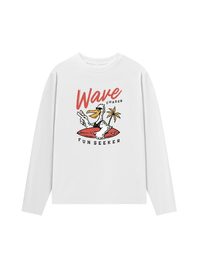Áo Thun Dài Tay Ocean Duck Waves