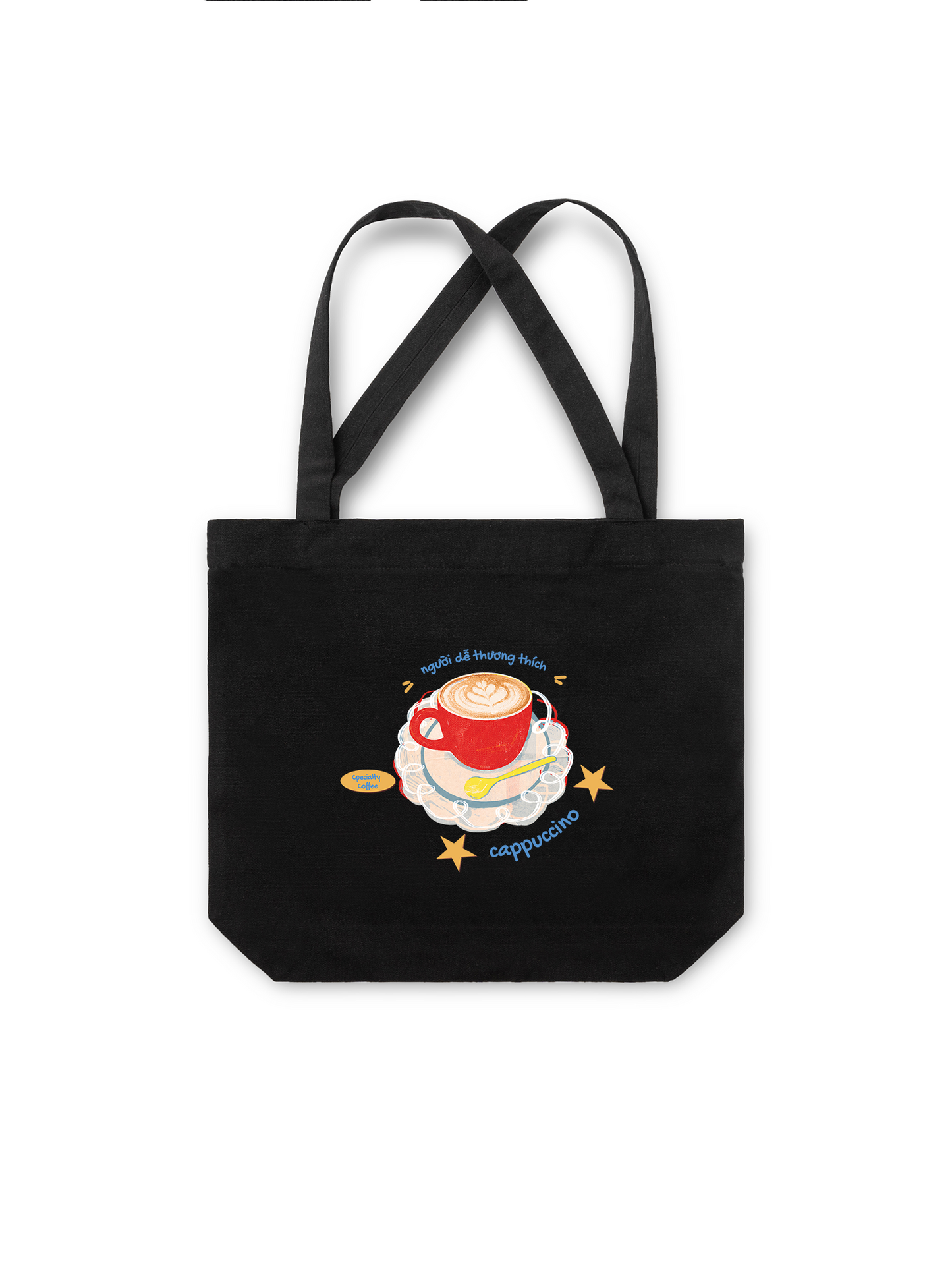 Túi Tote Người Dễ Thương Thích Cappuchino