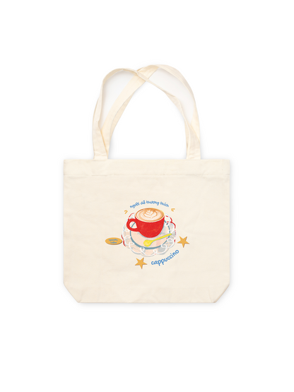 Túi Tote Người Dễ Thương Thích Cappuchino