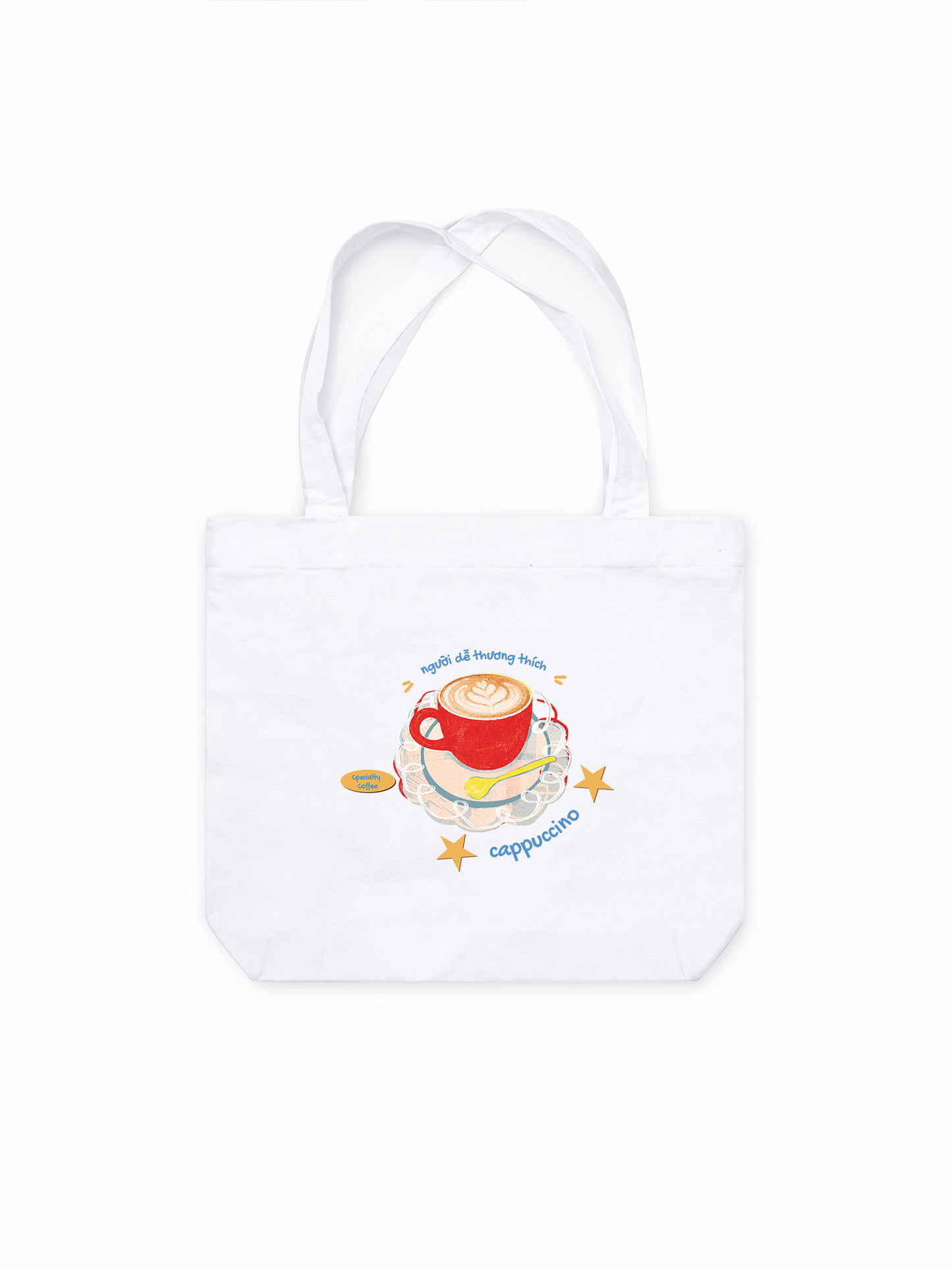 Túi Tote Người Dễ Thương Thích Cappuchino