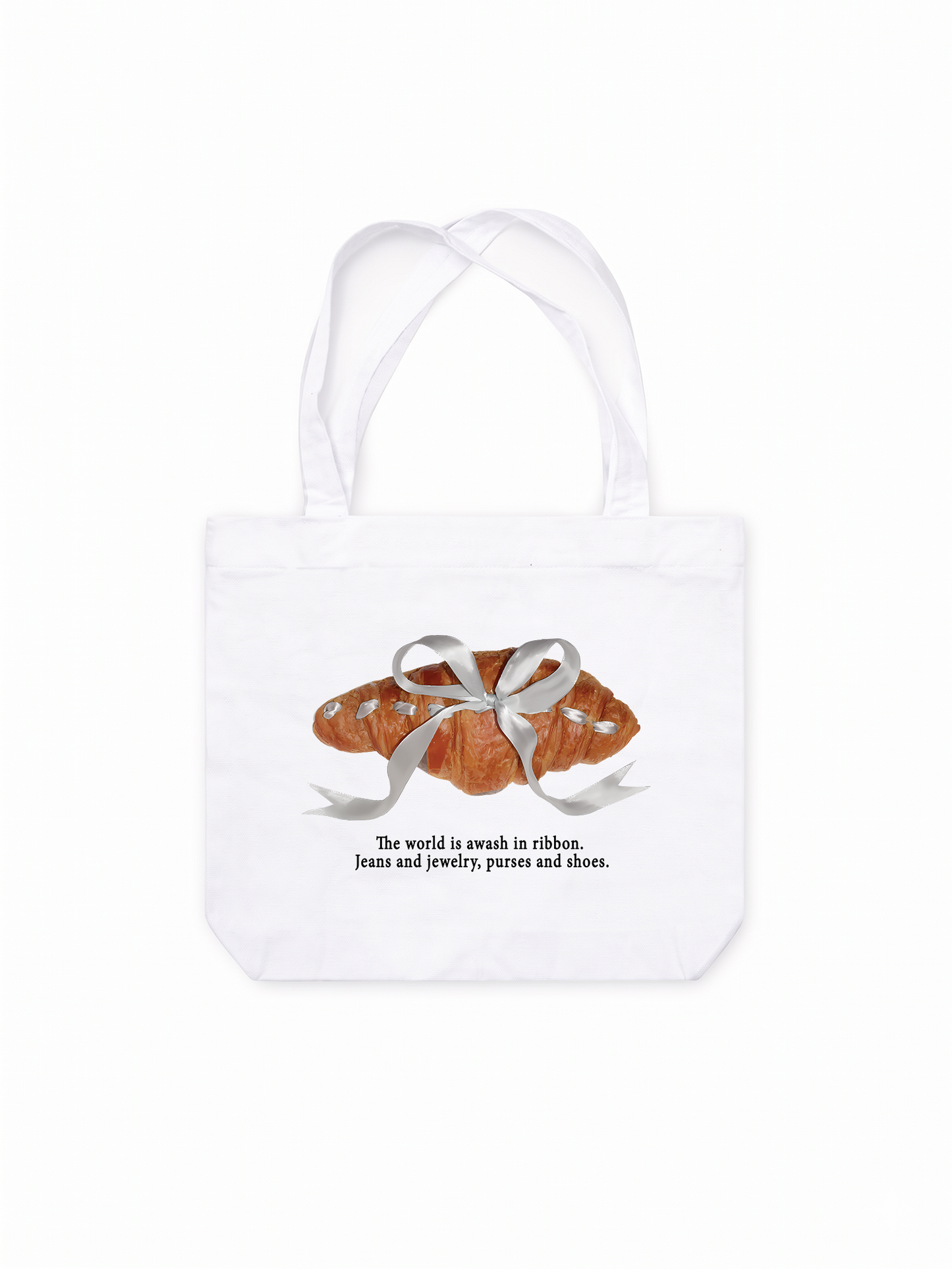 Túi Tote Sweet Pastry Silver Bow