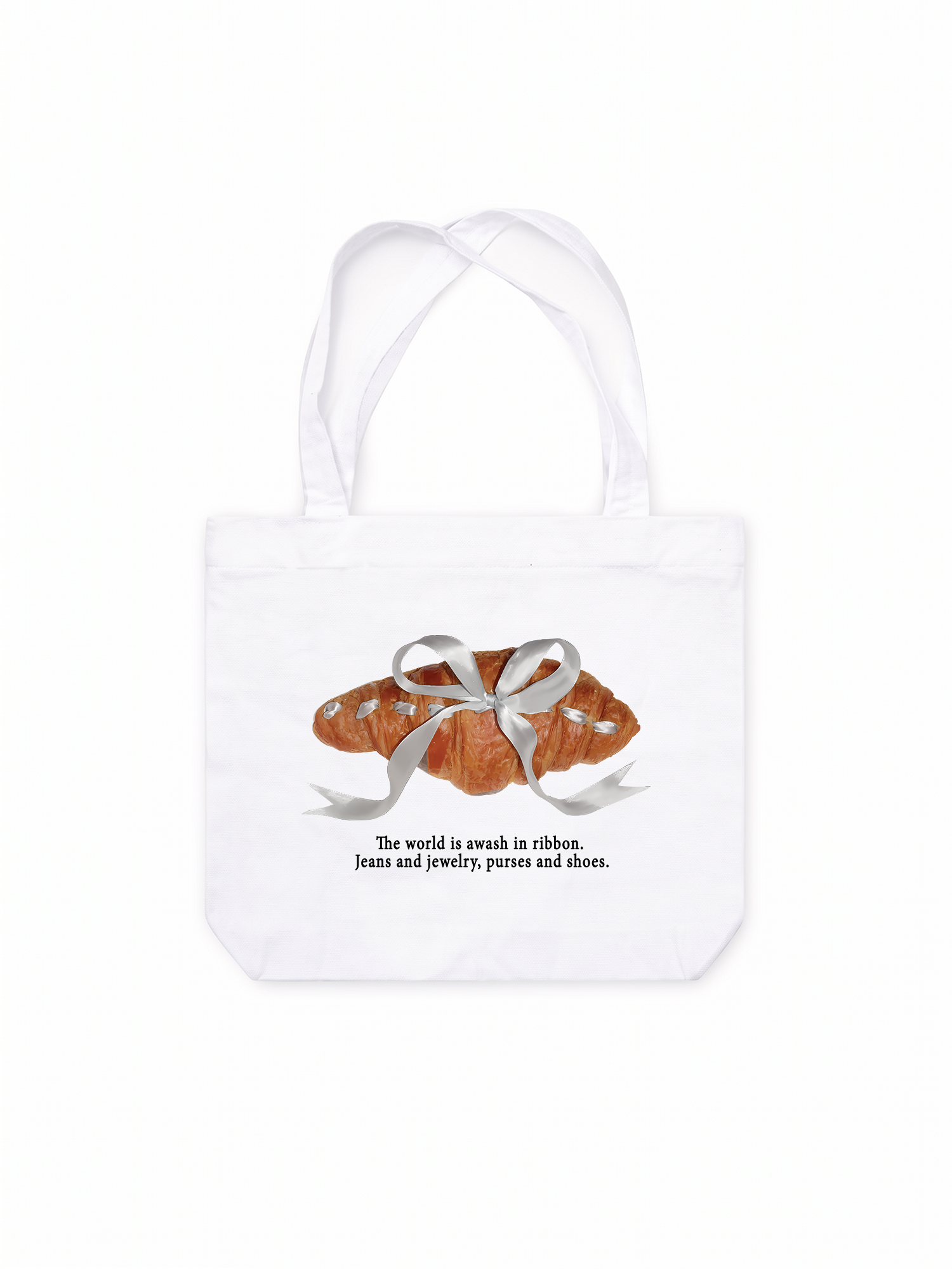 Túi Tote Sweet Pastry Silver Bow