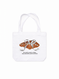 Túi Tote Sweet Pastry Silver Bow