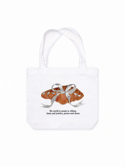 Túi Tote Sweet Pastry Silver Bow
