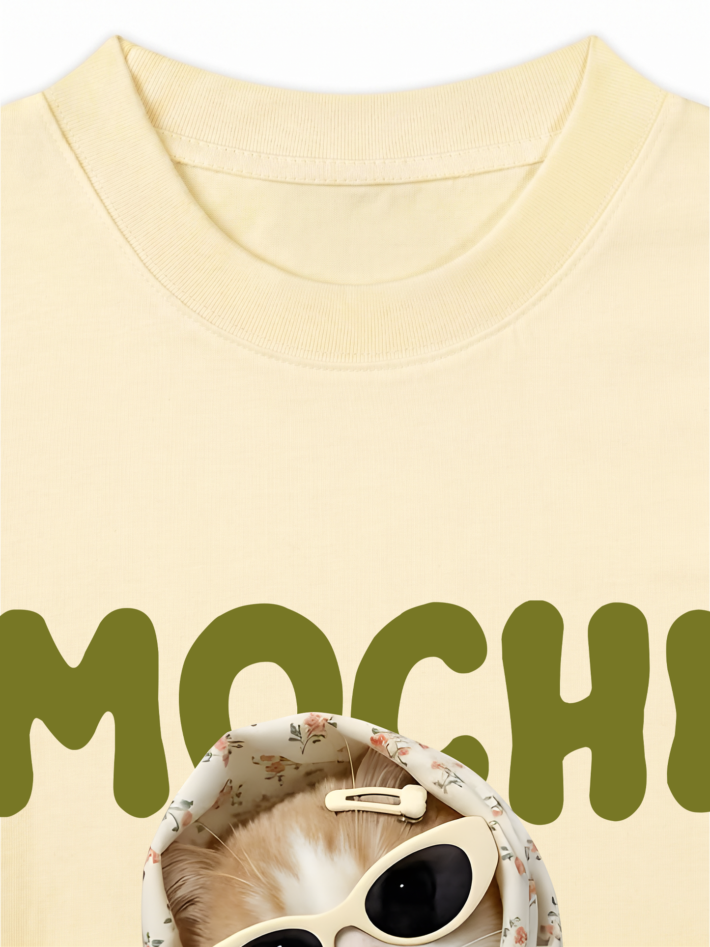 Áo Thun Relaxed Fit Mochi Cat