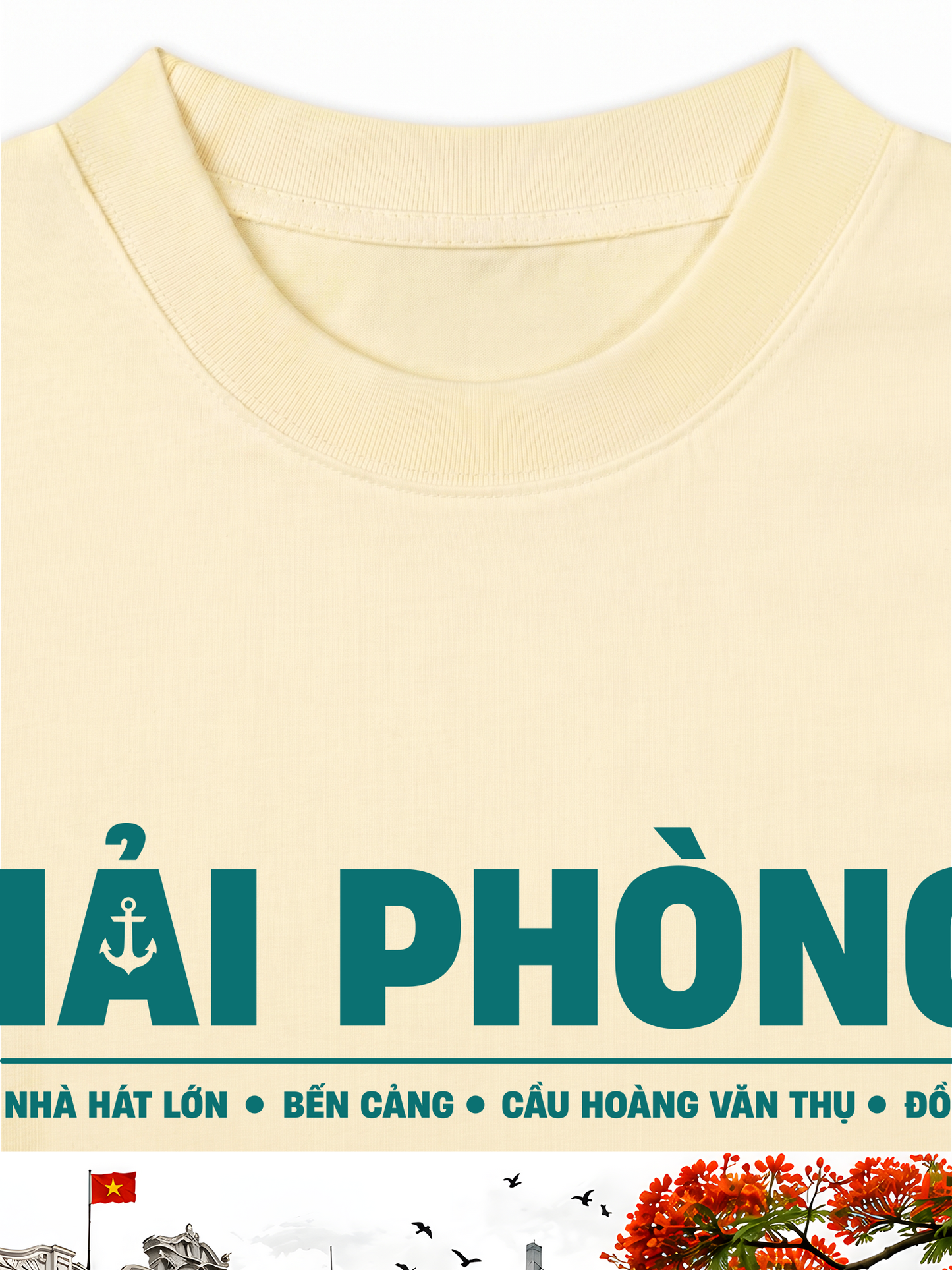 Áo Thun Relaxed Fit Thành Phố Cảng