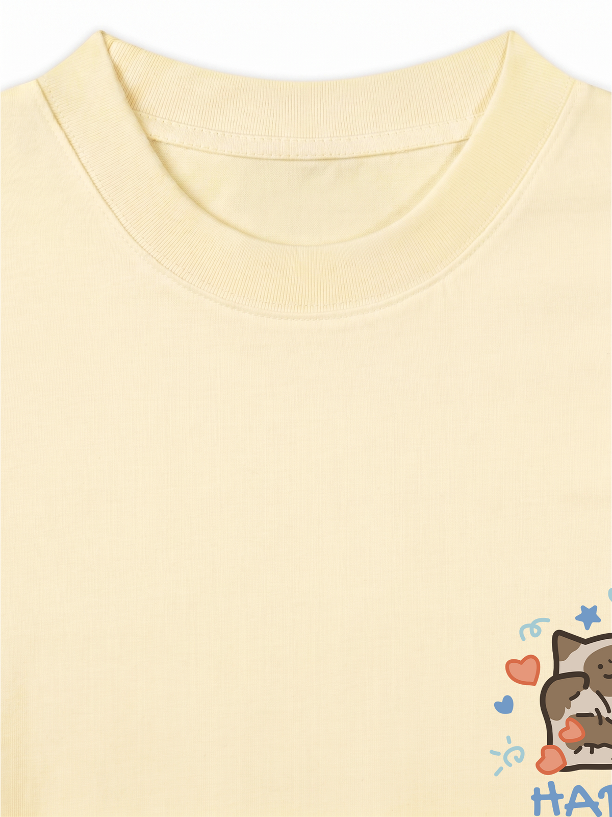 Áo Thun Relaxed Fit Happy Luv Cat Couple