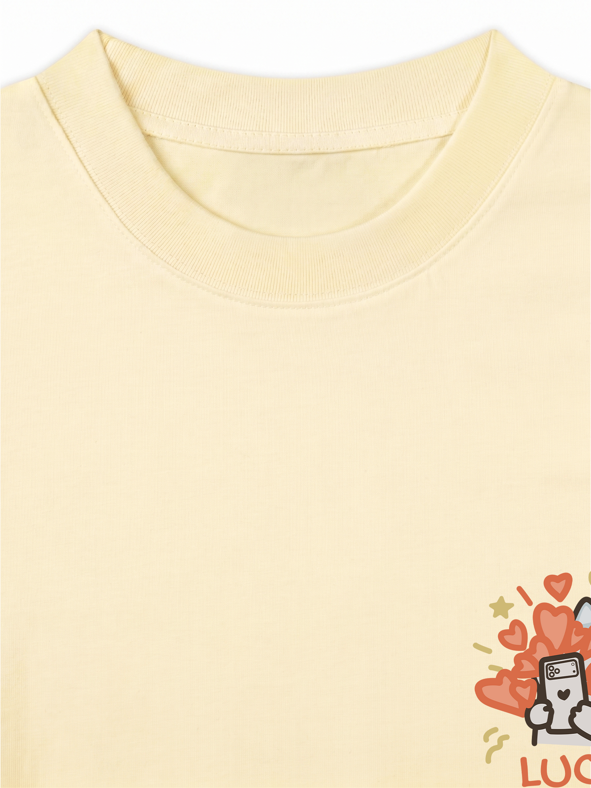Áo Thun Relaxed Fit Lucky Luv Cat Couple