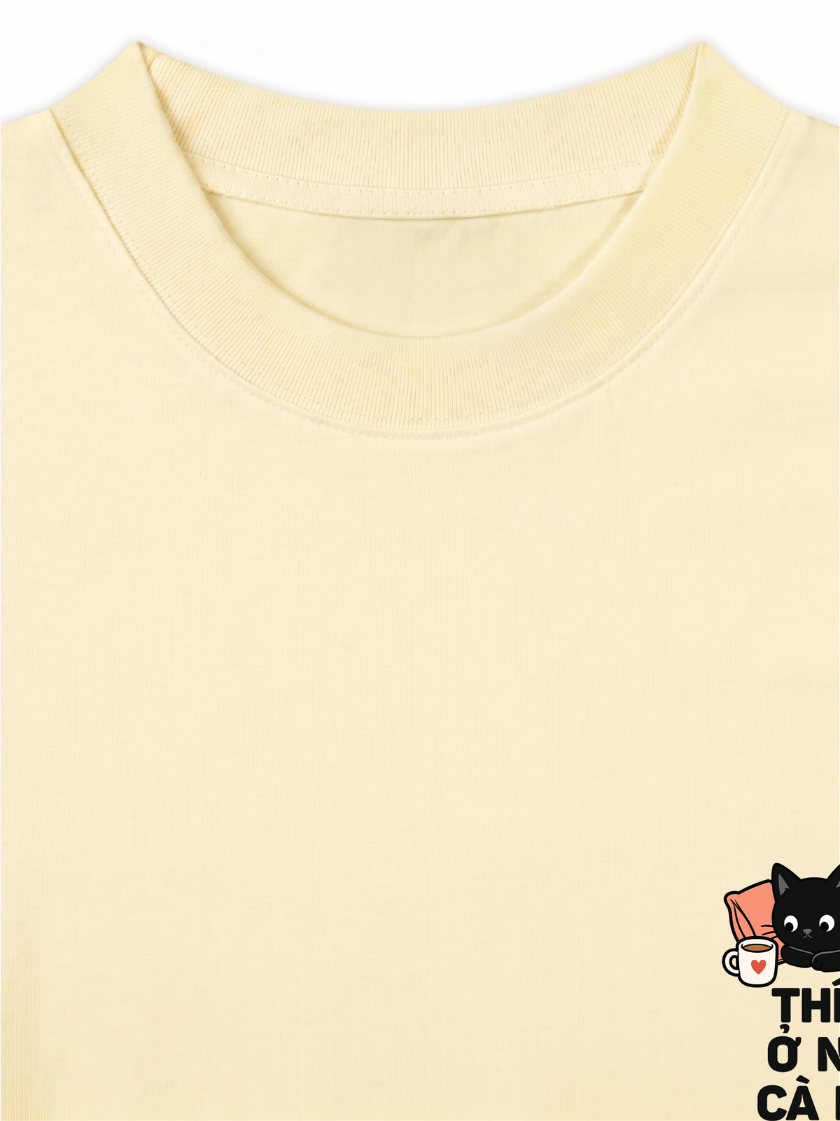 Áo Thun Relaxed Fit Thích Ở Nhà Cà Phê