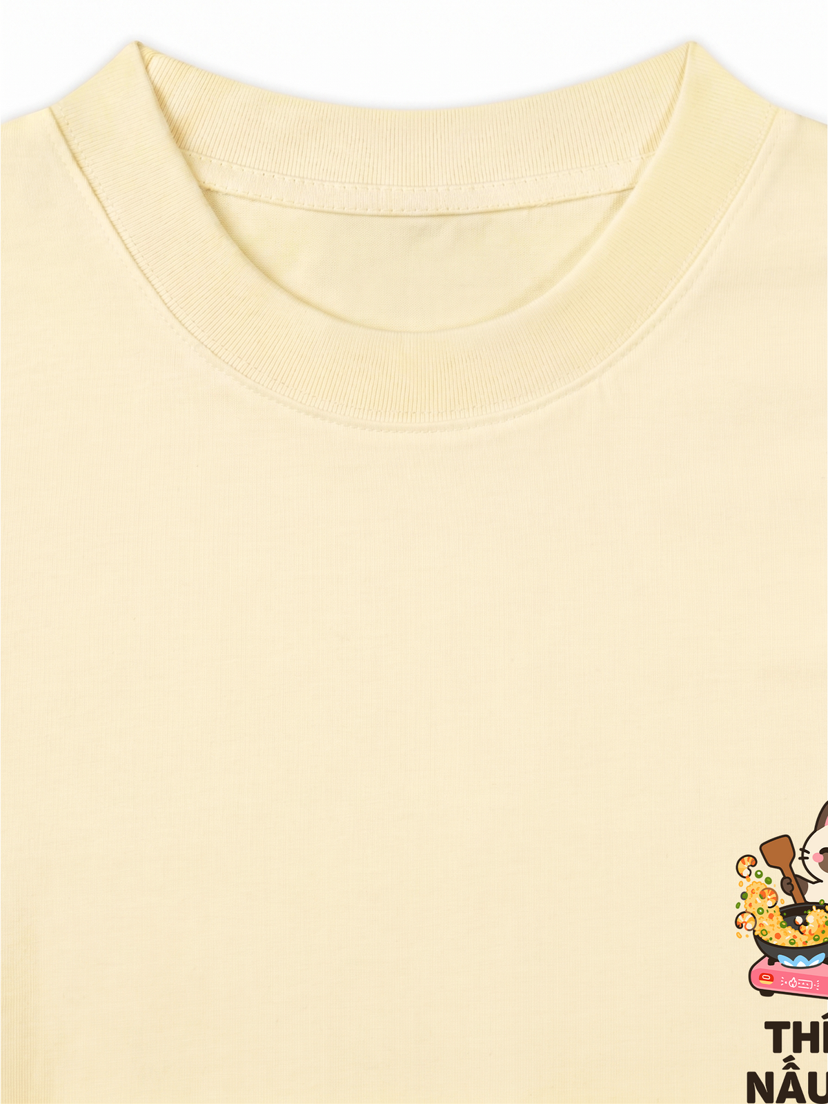 Áo Thun Relaxed Fit Thích Nấu Ăn-Mèo Xiêm