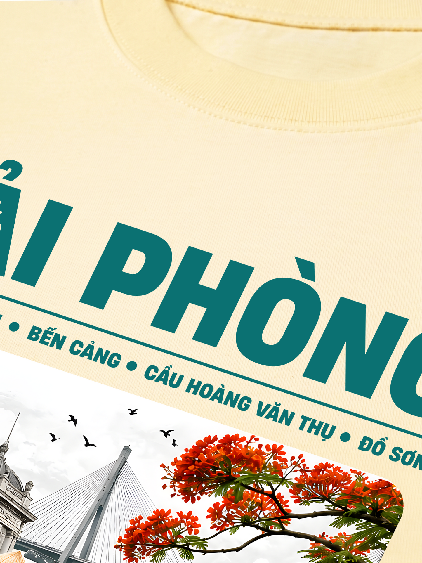 Áo Thun Relaxed Fit Thành Phố Cảng