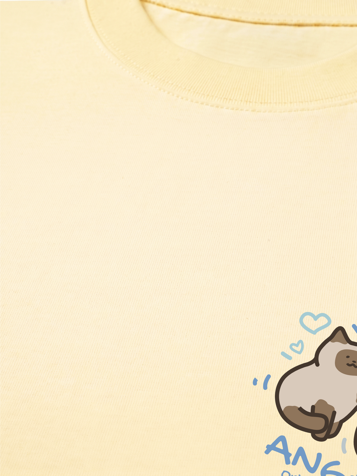 Áo Thun Relaxed Fit Angry Luv Cat Couple