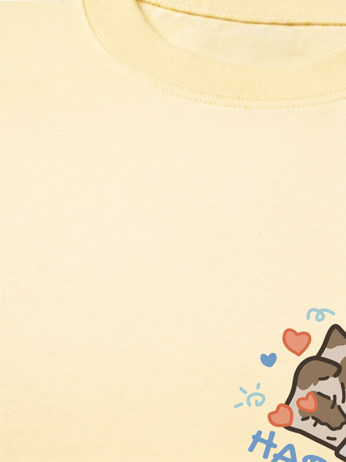 Áo Thun Relaxed Fit Happy Luv Cat Couple