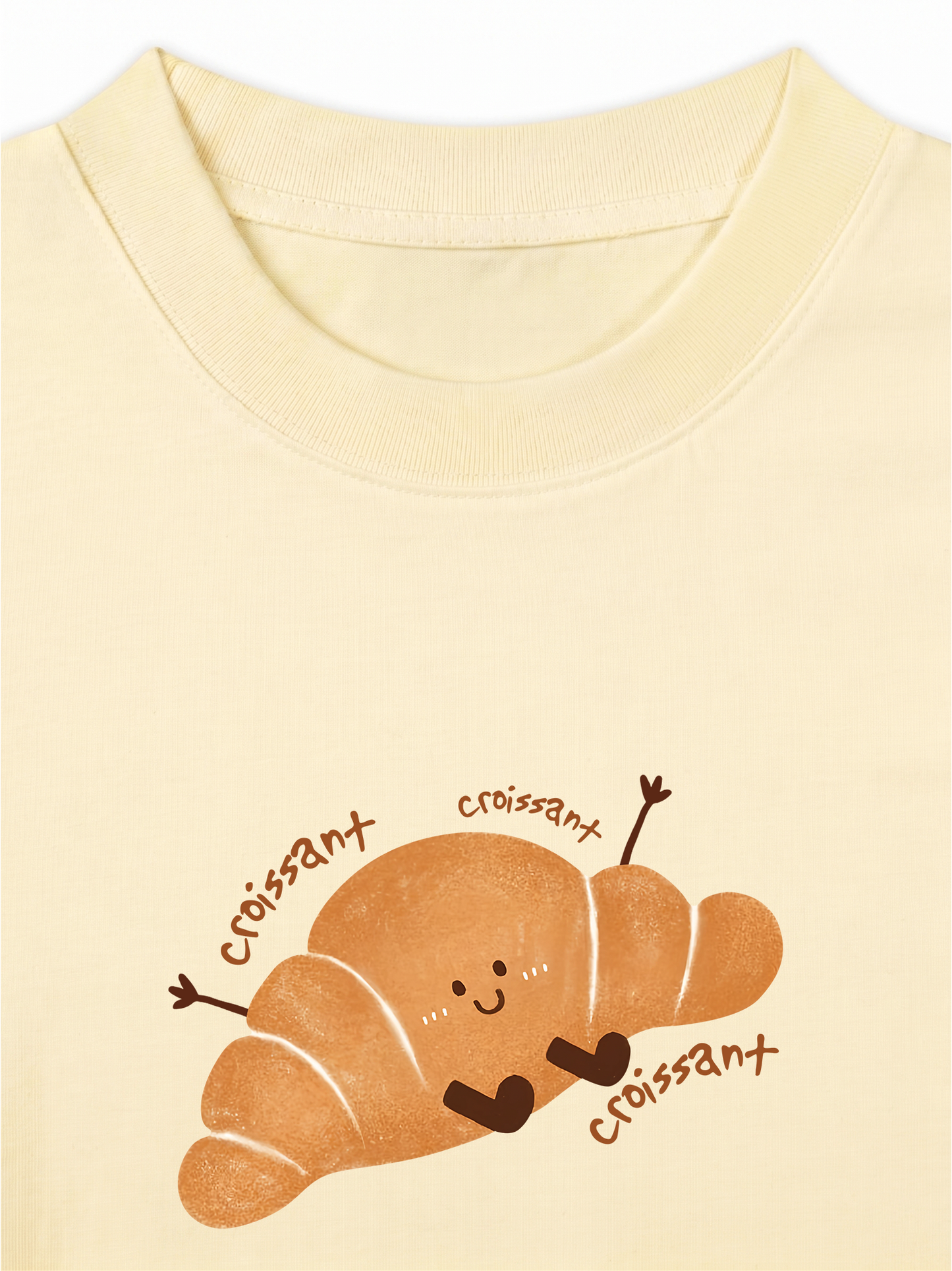 Áo Thun Relaxed Fit Happy Croissant