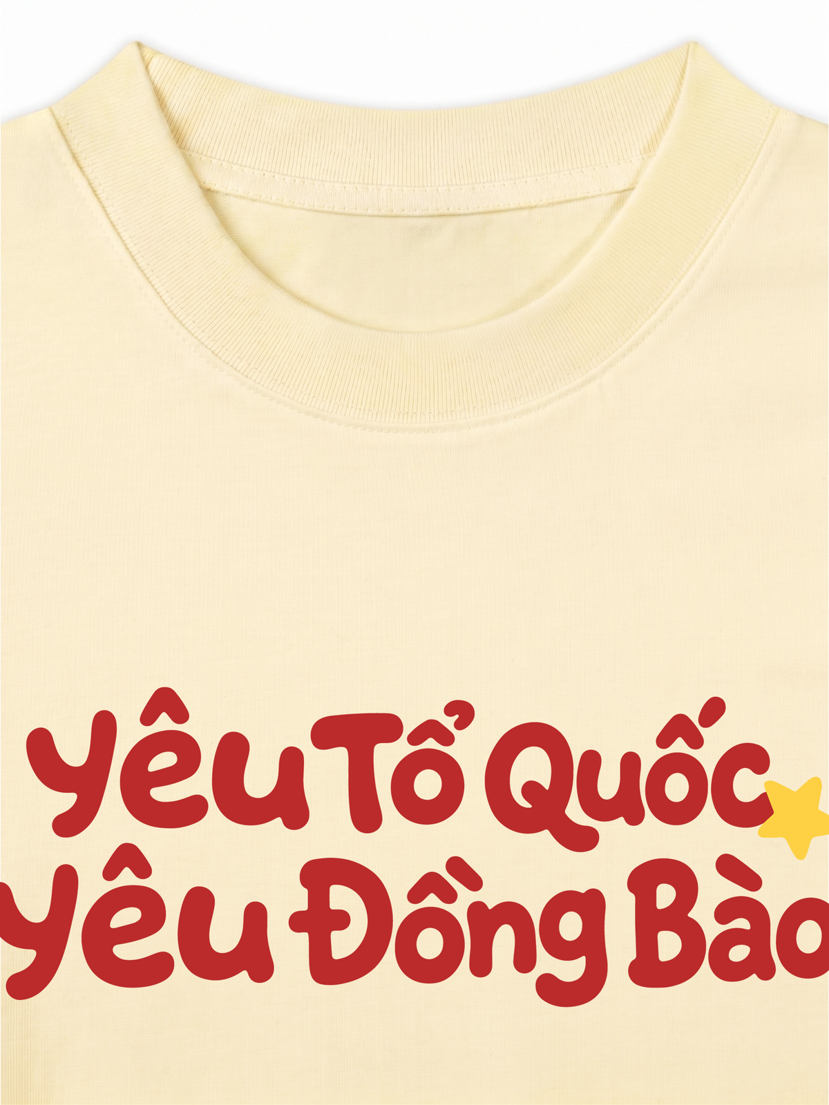 Áo Thun Relaxed Fit Yêu Tổ Quốc, Yêu Đồng Bào