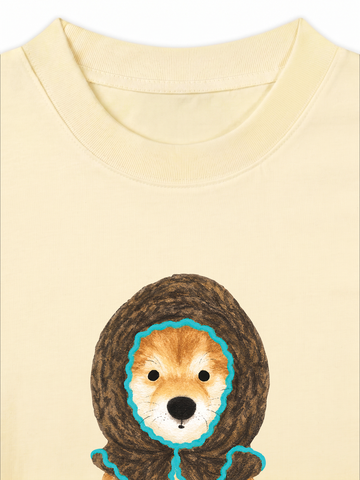 Áo Thun Relaxed Fit Blue Tiffany Cozy Puppy