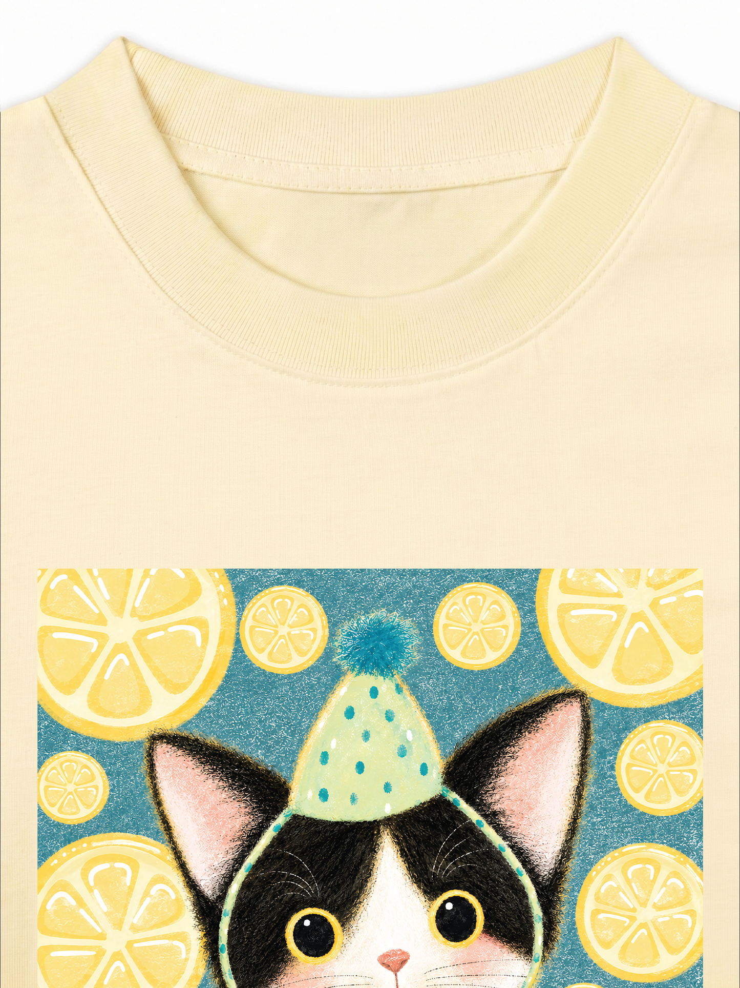 Áo Thun Relaxed Fit Lemon Reverie Meow