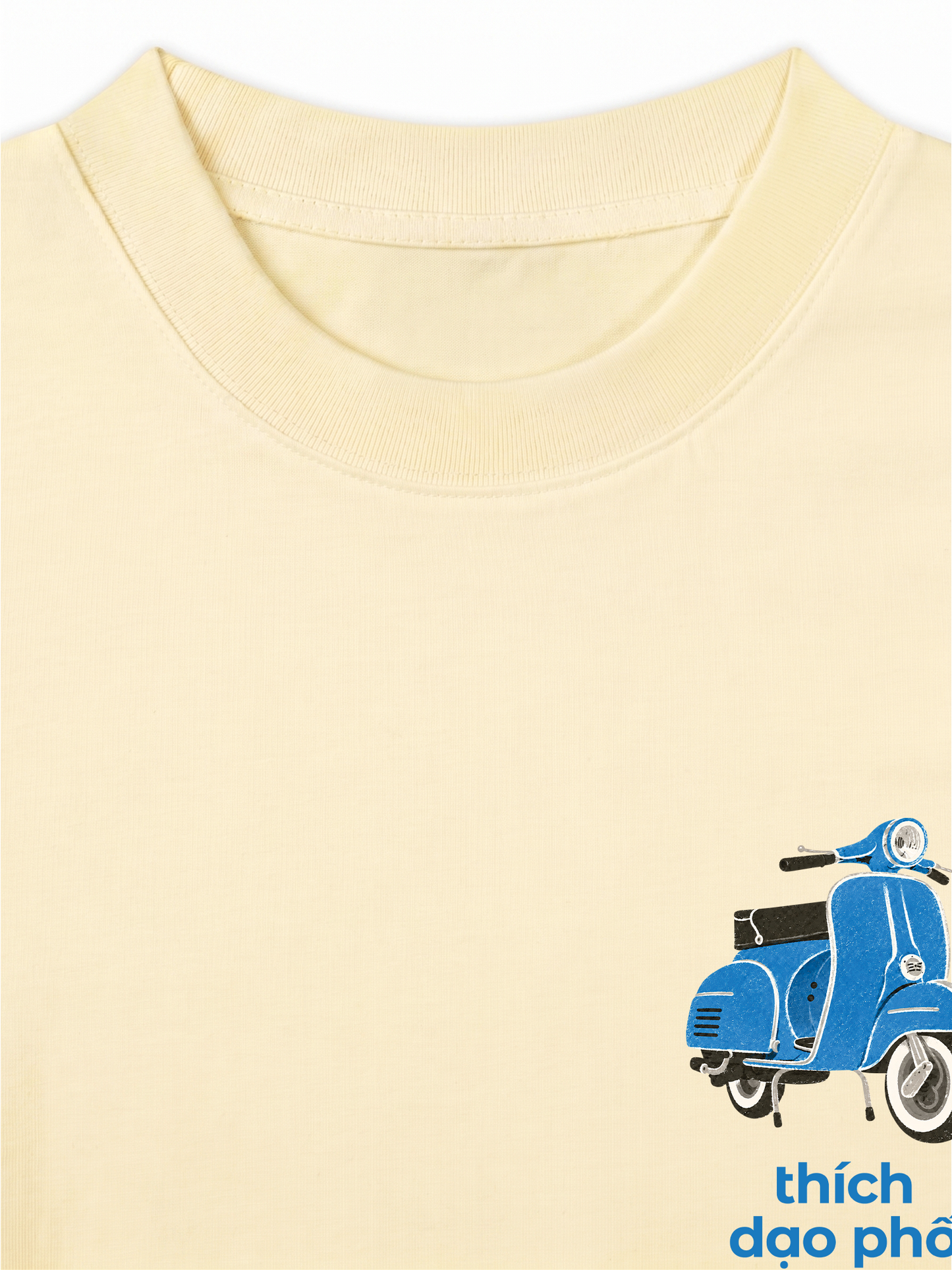 Áo Thun Relaxed Fit Thích Dạo Phố Blue