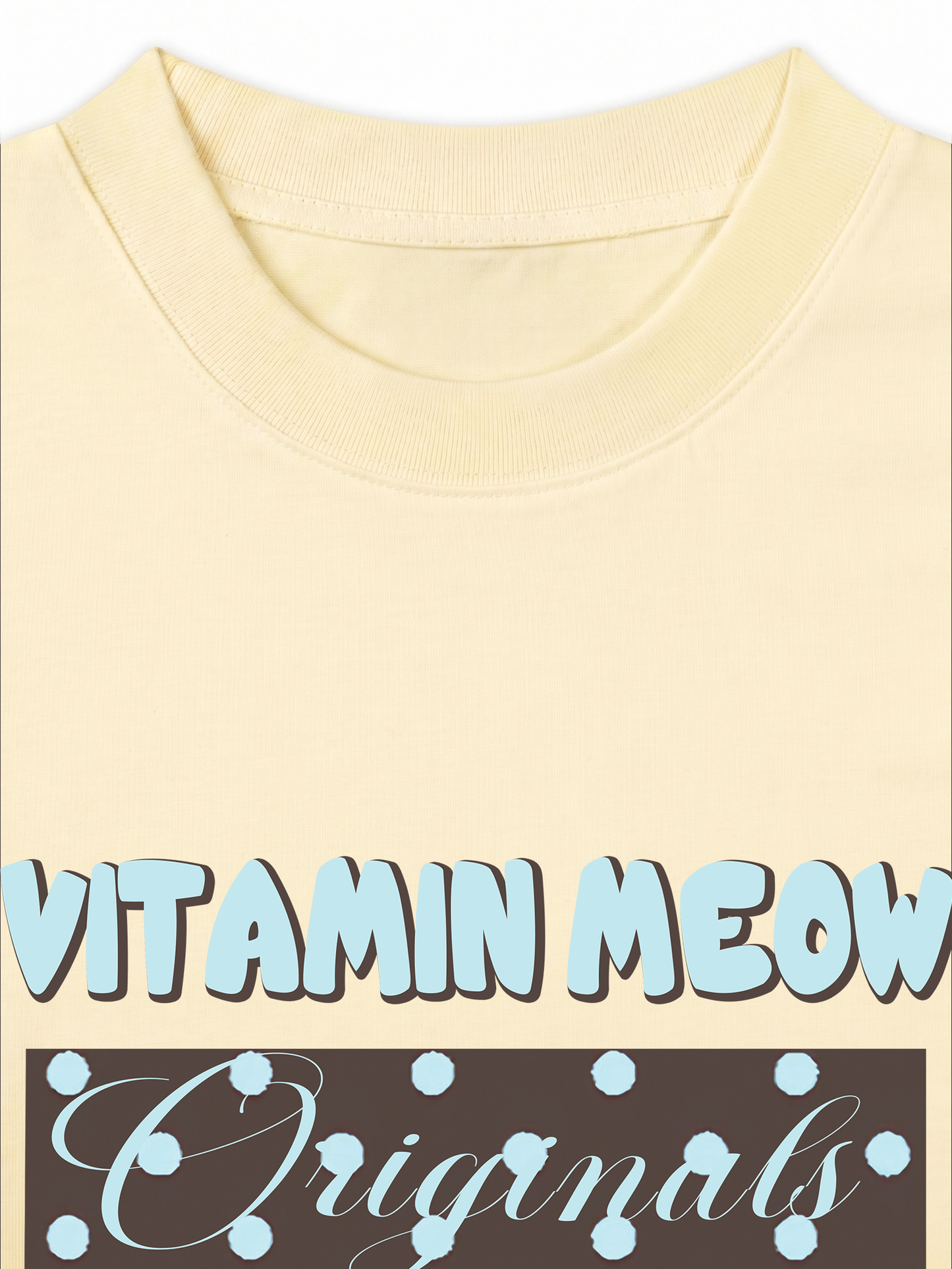 Áo Thun Relaxed Fit Vitamin Meow Blue Tiffany